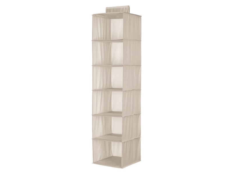 W5 Závěsný organizér / Organizér na boty / Obal na oděvy / Úložný box pod postel (závěsný organizér / béžová)