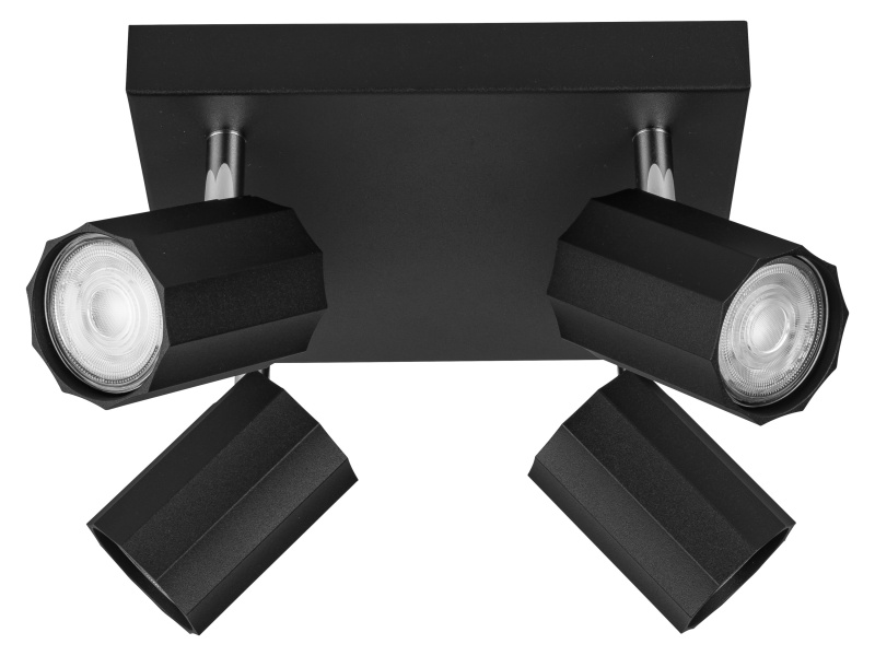 Livarno home Stropní / Nástěnné LED svítidlo Theia (stropní svítidlo bodové/černá)