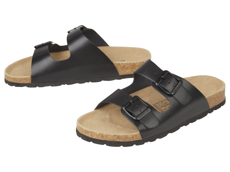 esmara® Dámské kožené pantofle (černá, 40)
