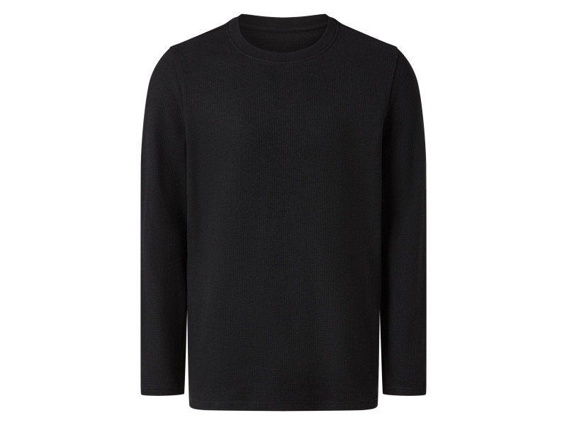 esmara Men Pánské triko s dlouhými rukávy (černá, S (44/46))