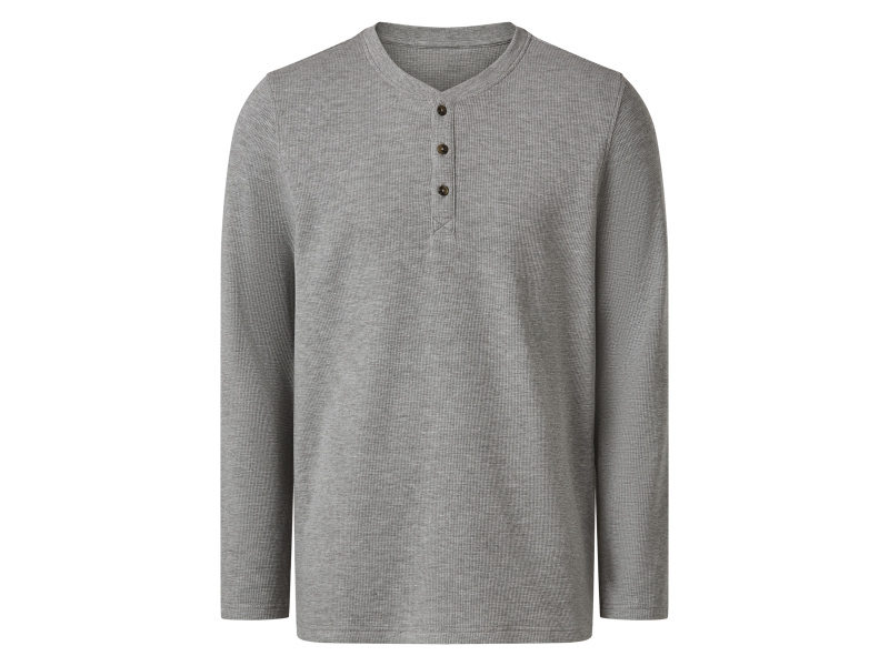 esmara Men Pánské triko s dlouhými rukávy (šedá, M (48/50))