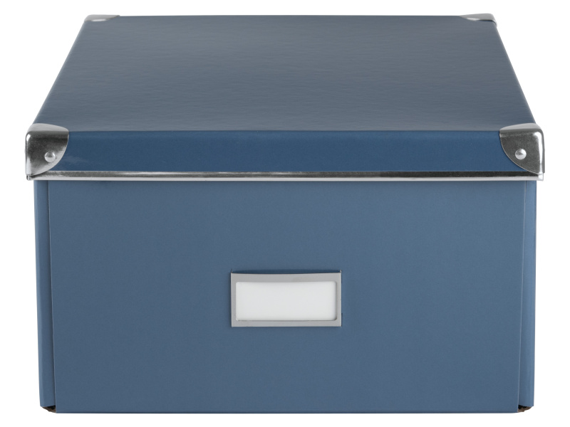 crelando® Úložný box / Sada úložných boxů, 2 kusy (Lx1, modrá)