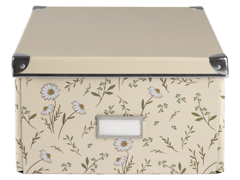 crelando® Úložný box / Sada úložných boxů, 2 kusy (Lx1, béžová)