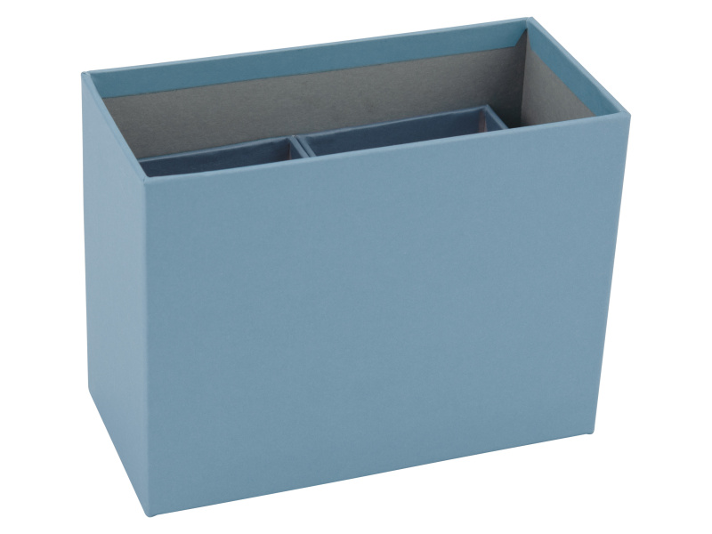 crelando® Stojan na spisy / kancelářský box / držák na tužky (sada držáků na tužky, modrá)