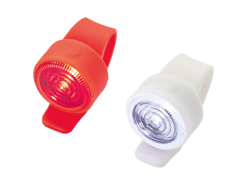 Crivit Silikonové LED svítidlo, 2dílná sada (červená/bílá)