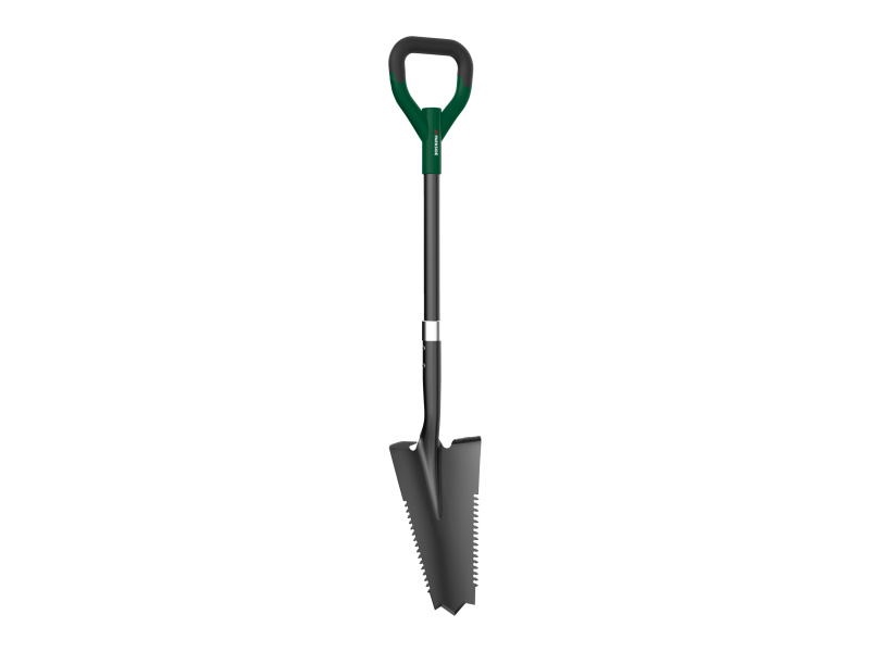 Parkside® Rýč s pilkou na kořeny / Lopata s vlnitým výbrusem (rýč)
