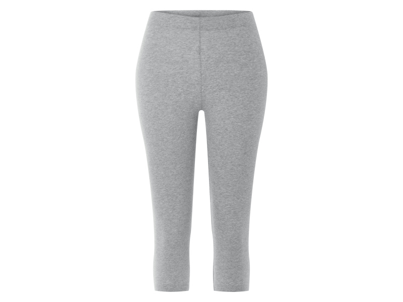 esmara® Dámské capri legíny s BIO bavlnou (šedá, L(44/46))
