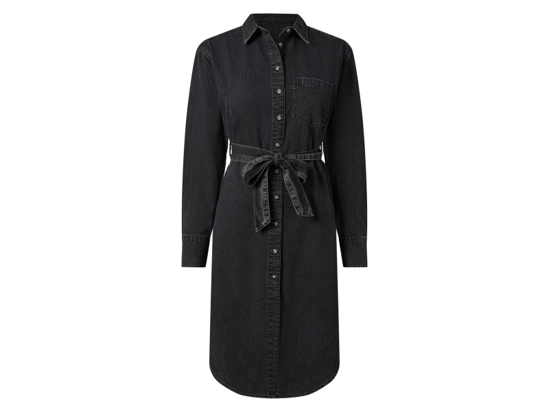 esmara® Dámské džínové šaty (černá, 40)