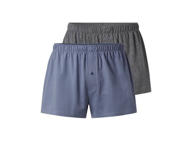 esmara Men Pánské boxerky, 2 kusy (modrá/šedá, 6/L)
