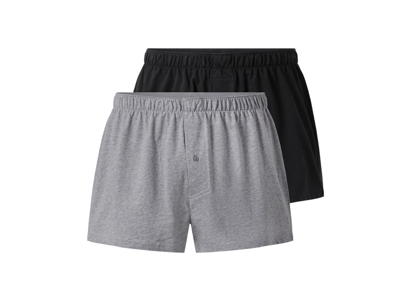 esmara Men Pánské boxerky, 2 kusy (černá/šedá, 8/Xxl)