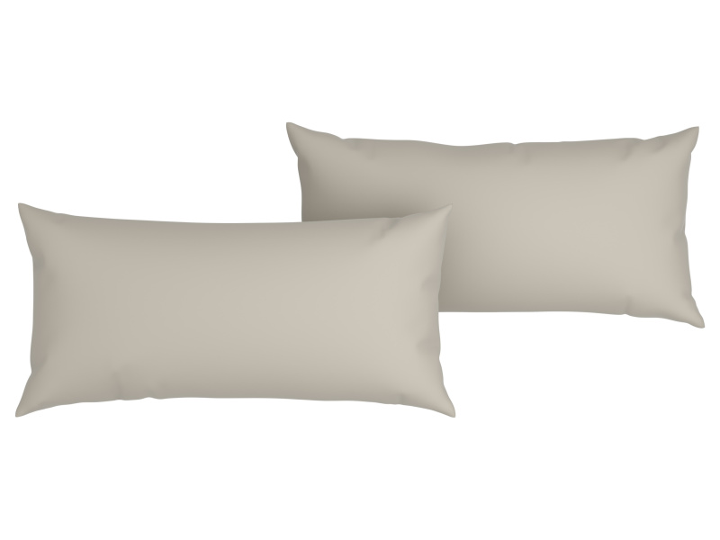 Livarno home Mušelínový potah na polštář, 40 x 80 cm (béžová)