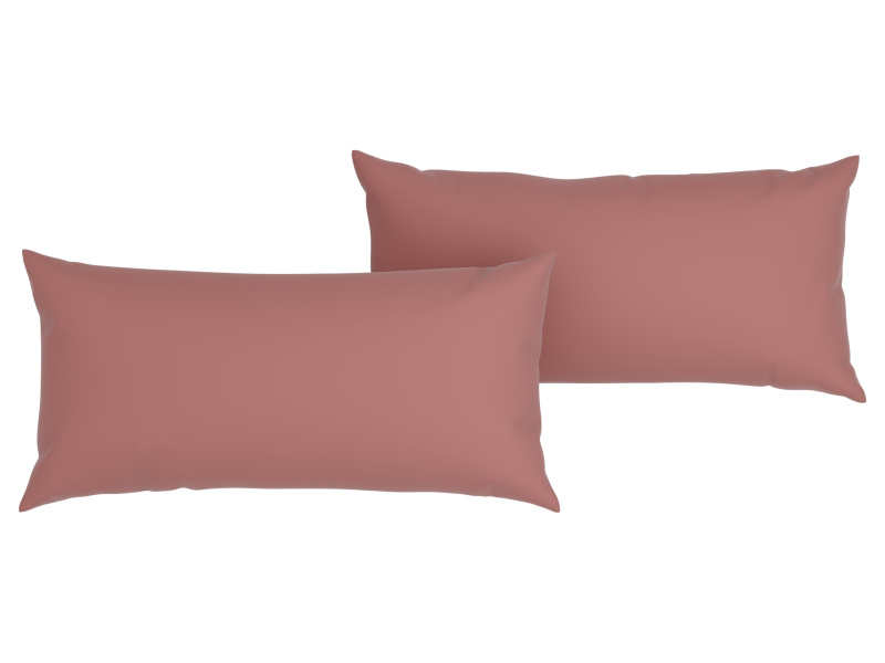 Livarno home Mušelínový potah na polštář, 40 x 80 cm (světle růžová)