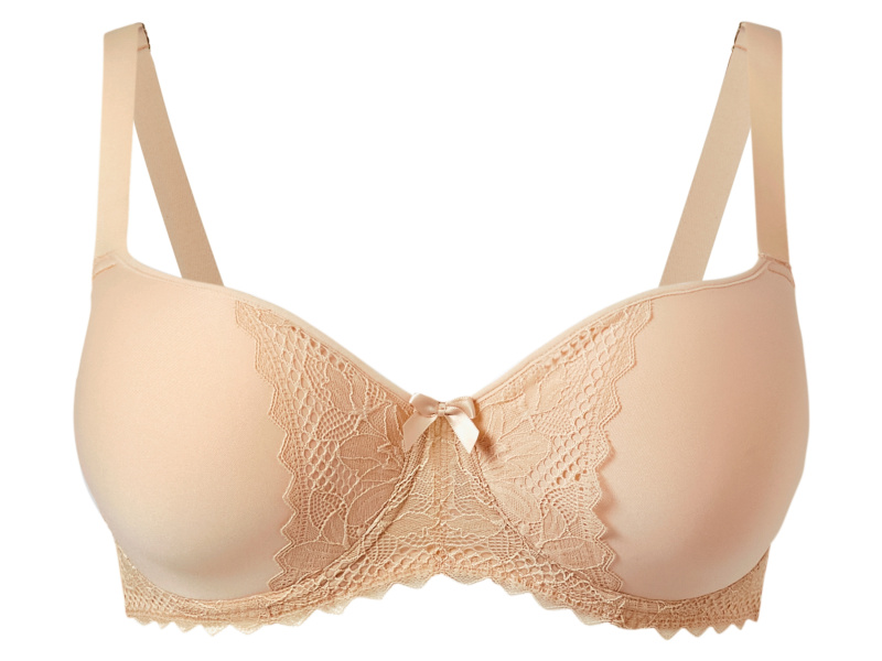 esmara® Dámská podprsenka s krajkou Spacer (béžová, 95C)