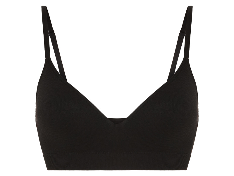 esmara® Dámská bezešvá podprsenka (černá, 85C)