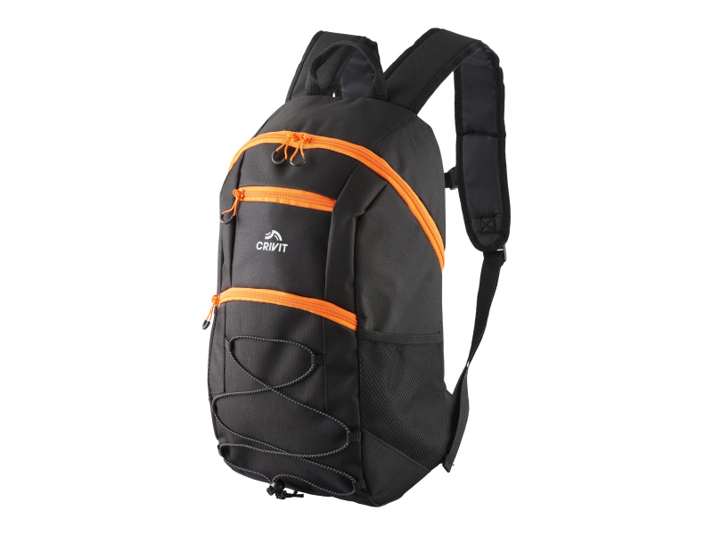 Crivit Turistický batoh, 20 l (3 zipy/elastické zapínání)