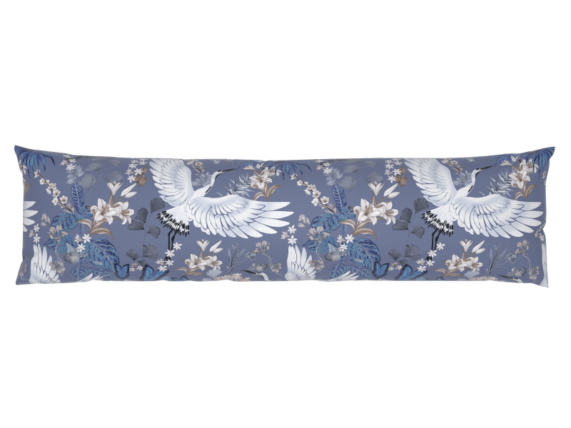 Livarno home Potah na polštář z mikrovláknitého saténu, 40 x 145 cm (ptáček)