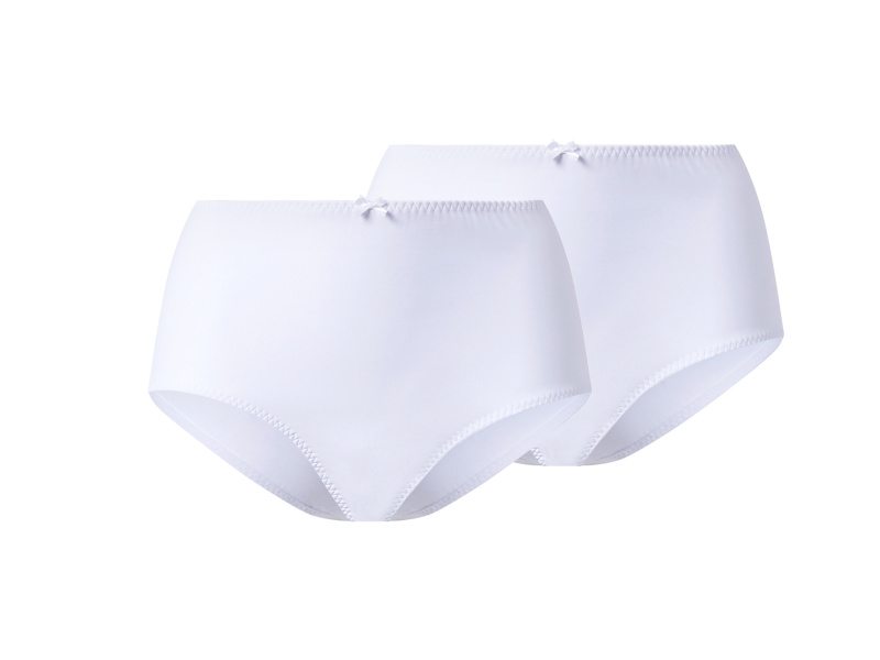 esmara® Dámské kalhotky, 2 kusy (bílá, L (44/46))