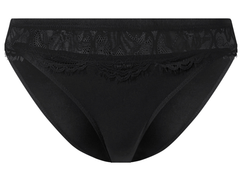 esmara® Dámské kalhotky s krajkou, 2 kusy (černá, S(36/38))