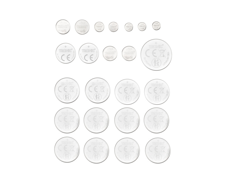 Tronic® Sada knoflíkových baterií, 24dílná