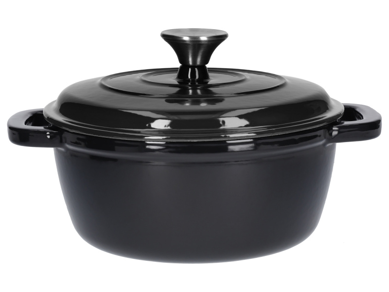 Silvercrest® Litinový hrnec, Ø 22 cm (černá)