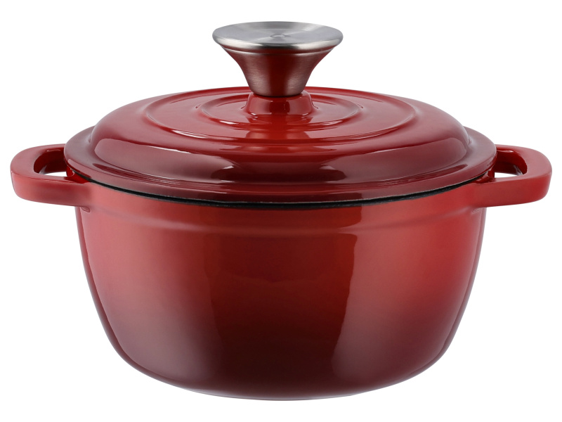 Silvercrest® Litinový hrnec, Ø 16 cm (červená)