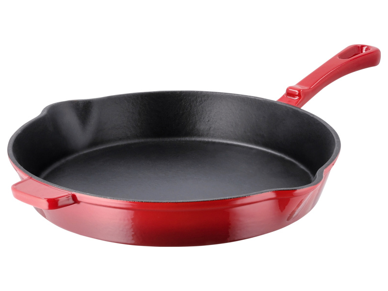 Silvercrest® Litinová pánev, Ø 30 cm (červená)