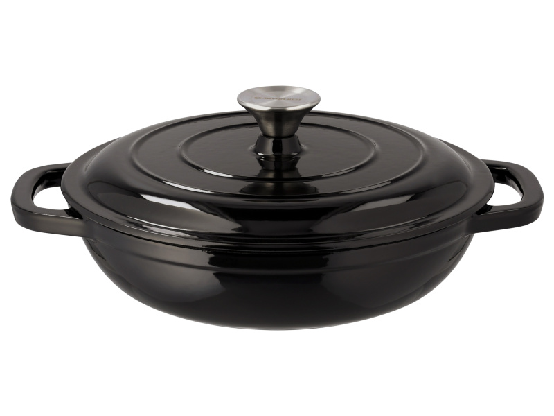 Silvercrest® Litinová servírovací pánev, Ø 25 cm (černá)
