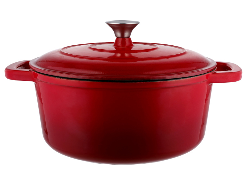 Silvercrest® Litinový hrnec, Ø 28 cm (červená)
