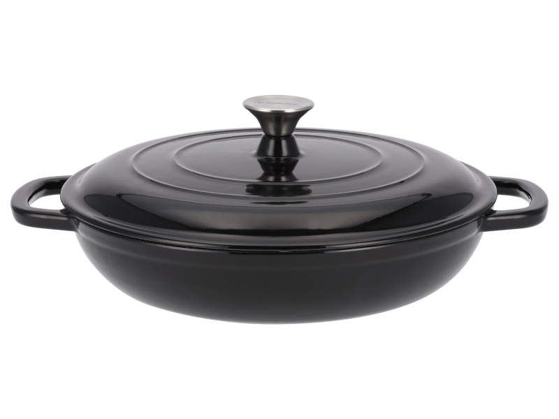 Silvercrest® Litinová servírovací pánev, Ø 30 cm (černá)