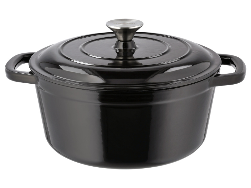 Silvercrest® Litinový hrnec, Ø 26 cm (černá)