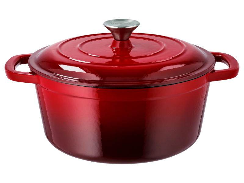 Silvercrest® Litinový hrnec, Ø 26 cm (červená)