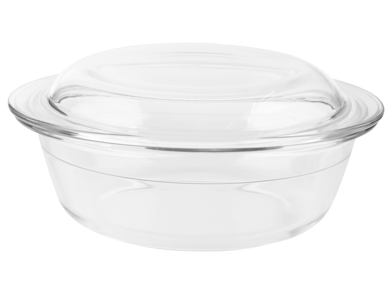 Silvercrest® Skleněná zapékací forma s víkem (kulatá)