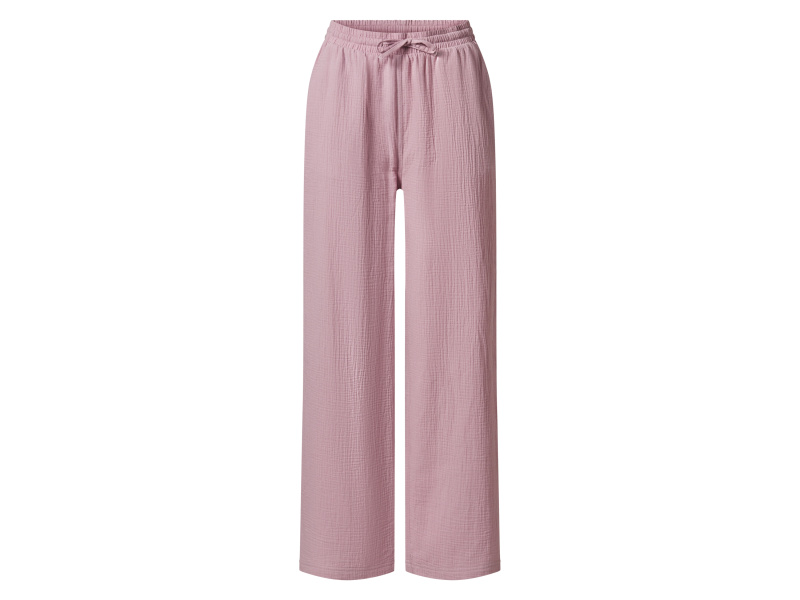 esmara® Dámské mušelínové kalhoty (světle růžová, XS (32-34))