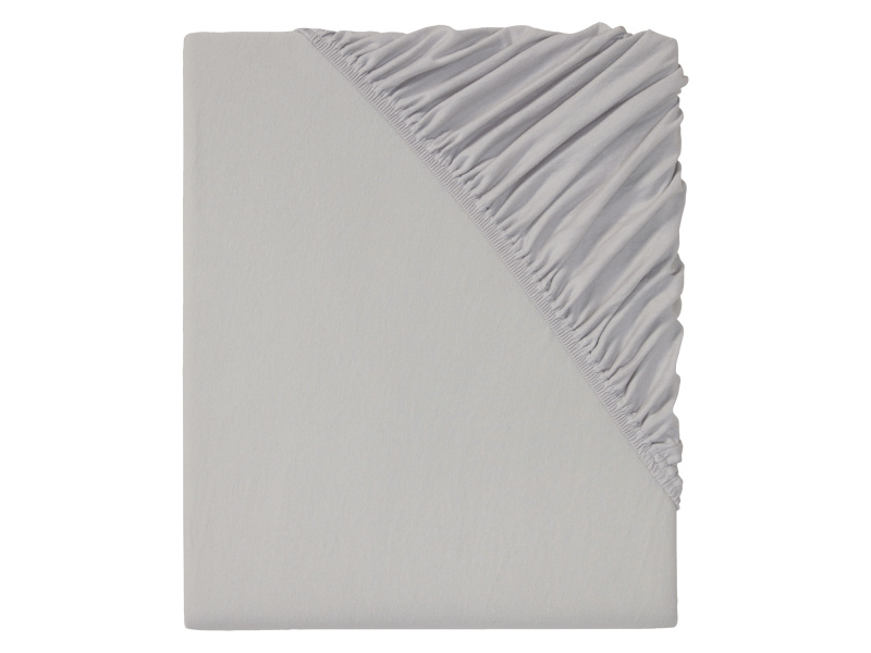 Livarno home Žerzejové napínací prostěradlo, 180-200 x 200 cm (světle šedá)