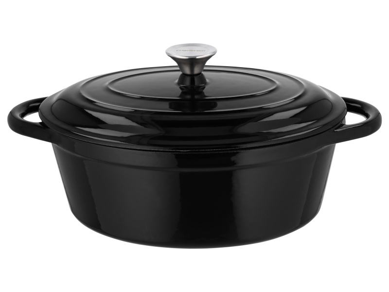 Silvercrest® Litinový hrnec, Ø 29 cm (černá)
