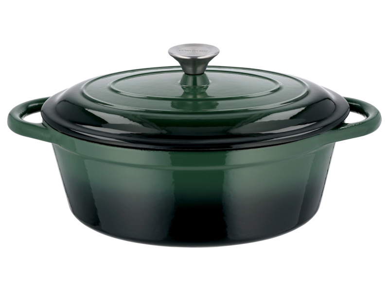 Silvercrest® Litinový hrnec, Ø 29 cm (zelená)