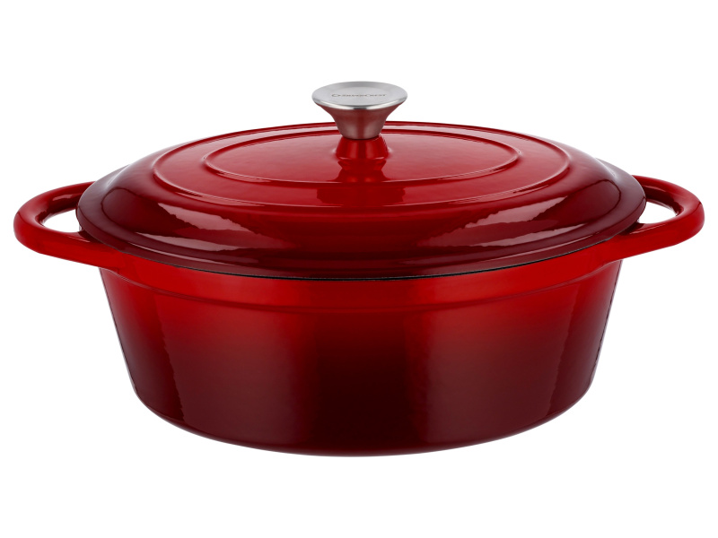 Silvercrest® Litinový hrnec, Ø 29 cm (červená)