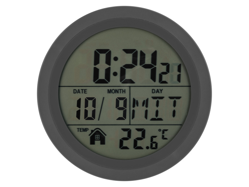 Auriol® Koupelnové hodiny řízené rádiovým signálem (šedá)