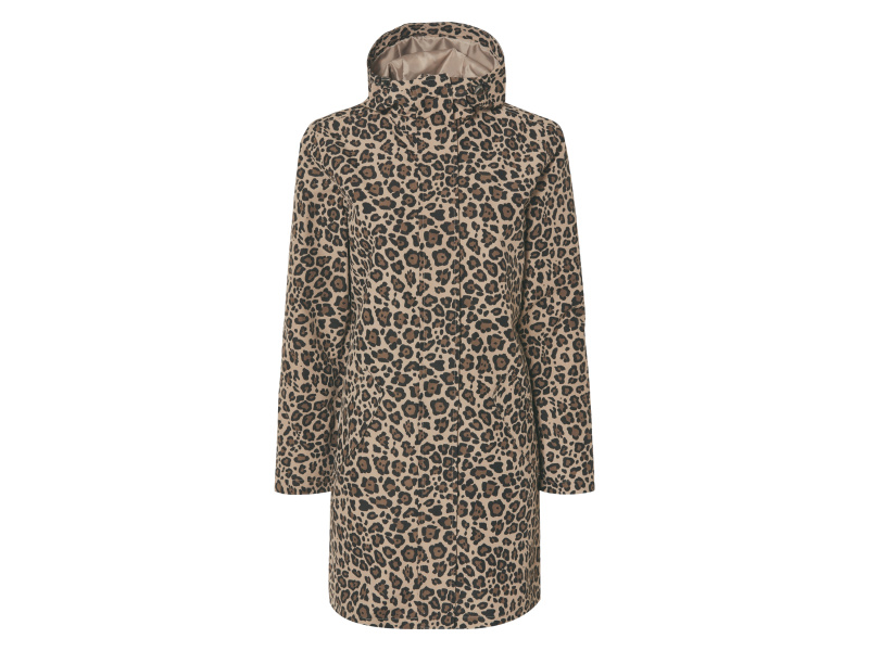 esmara® Dámský nepromokavý kabát (leopardí vzor, S(36/38))