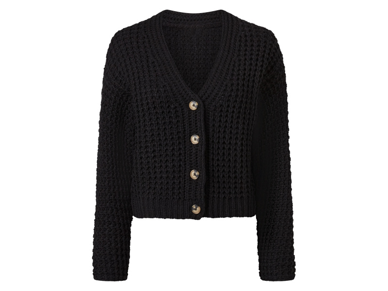 esmara® Dámský kardigan (černá, L (44/46))