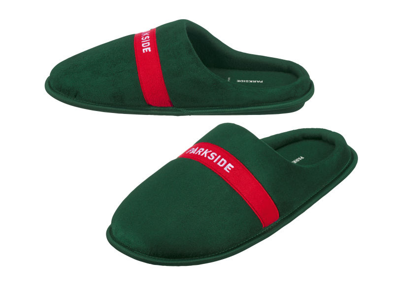 Parkside® Pánská domácí obuv (zelená/červená, 44/45)