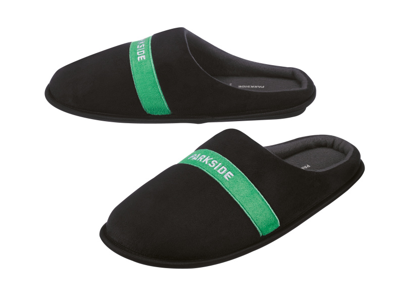 Parkside® Pánská domácí obuv (černá/zelená, 40/41)