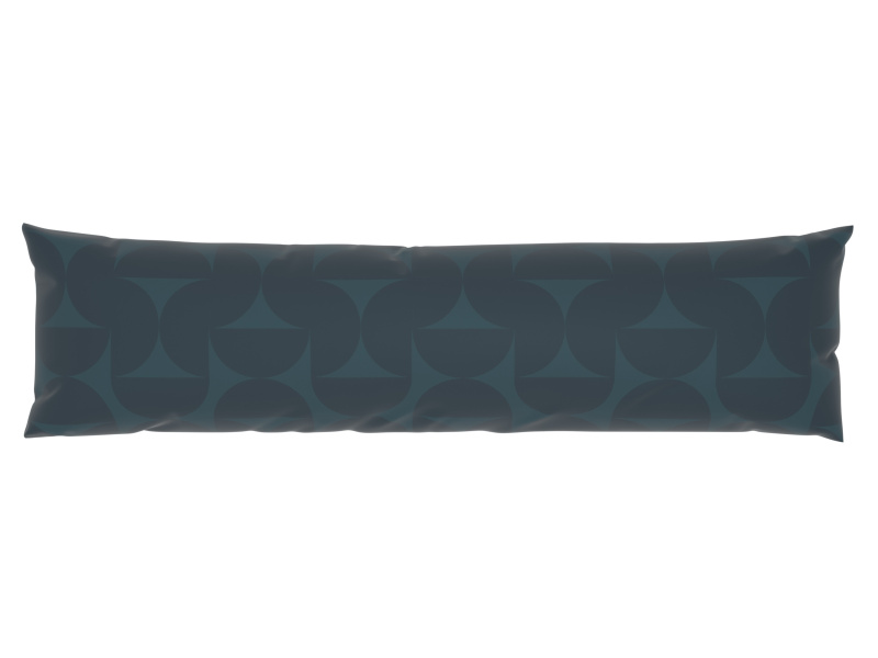 Livarno home Potah na polštář z mikrovláknitého saténu, 40 x 145 cm (tmavě modrá)