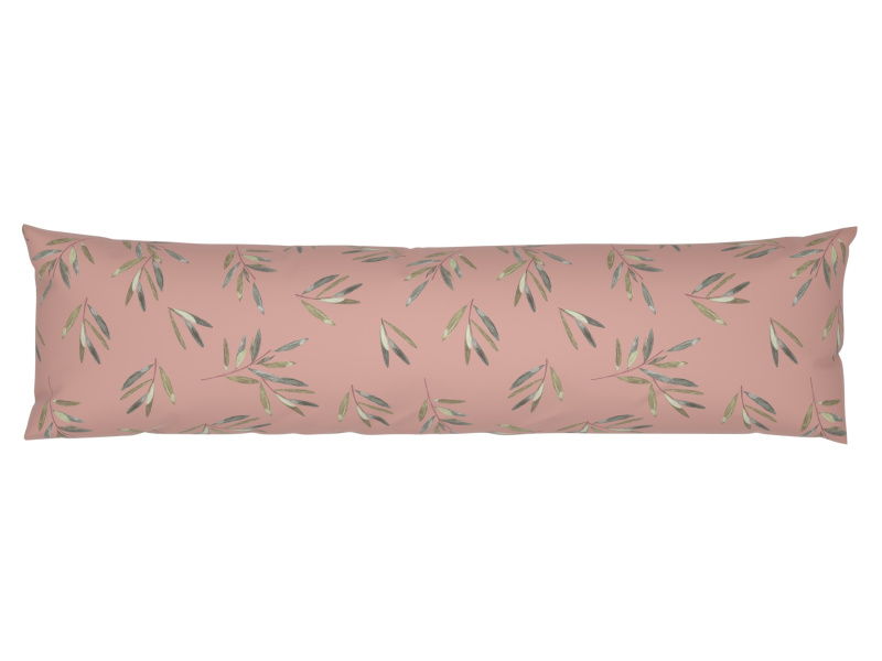 Livarno home Potah na polštář z mikrovláknitého saténu, 40 x 145 cm (růžová)