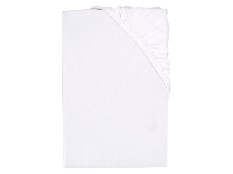 Livarno home Žerzejové napínací prostěradlo, 180-200 x 200 cm (bílá)