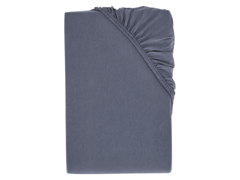 Livarno home Žerzejové napínací prostěradlo, 180-200 x 200 cm (navy modrá)