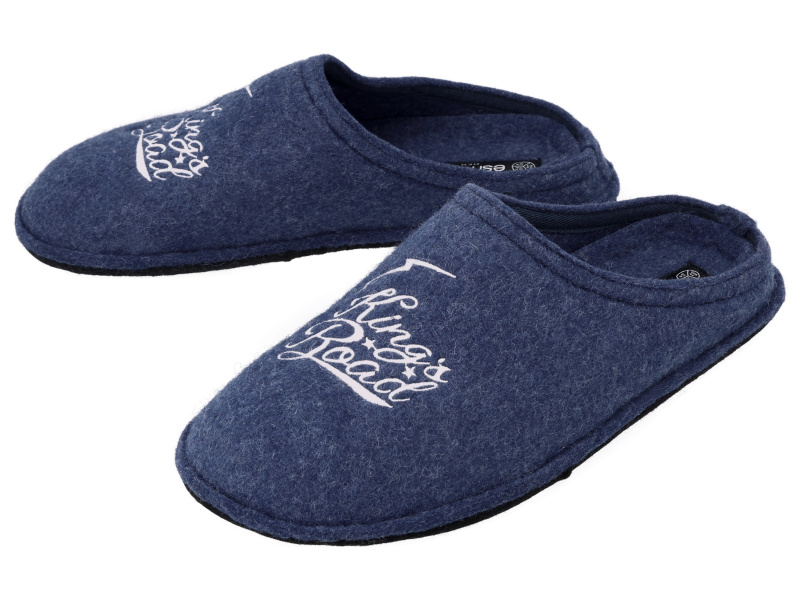 esmara® Pánská domácí obuv, s vysokým podílem vlny (navy modrá, 46)
