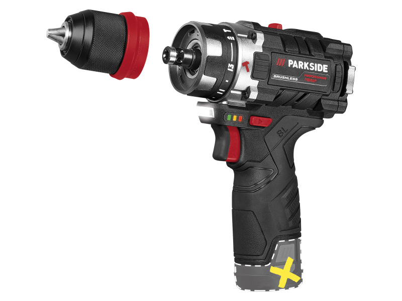 Parkside Performance® Aku příklepová vrtačka Psbsap 12 A1 – bez akumulátoru a nabíječky