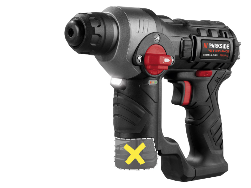 Parkside Performance® Aku vrtací kladivo Pbhap 12 A1 – bez akumulátoru a nabíječky