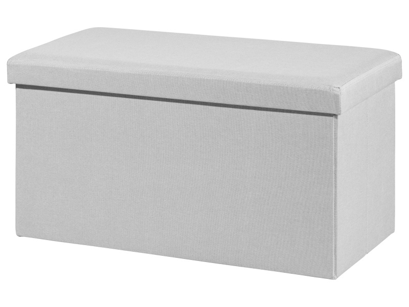 Livarno home Lavice s úložným prostorem, 78 x 40 x 40 cm (světle šedá)